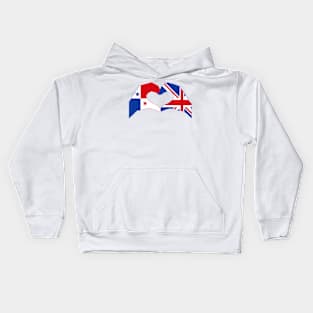 We Heart Panama & UK Patriot Flag Series Kids Hoodie